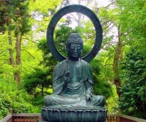 пазл Будда Гаутама сидят